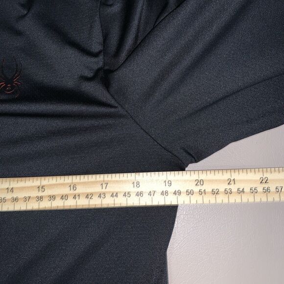 Spyder Active Women Lightweight Quarter Zip Pullover Sweatshirt Size L Black - Picture 4 of 6
